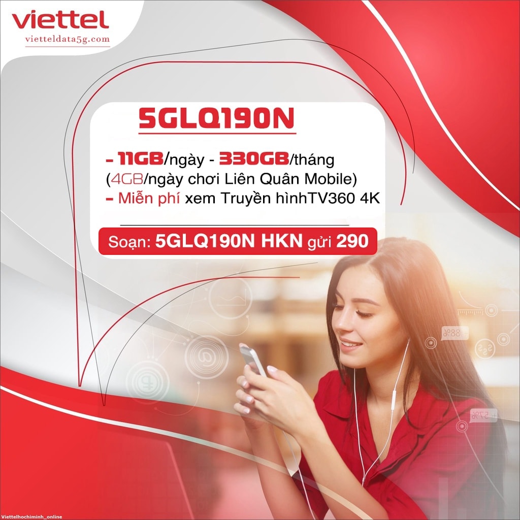 Đăng ký gói cước 5GLQ190N tại ViettelData5G